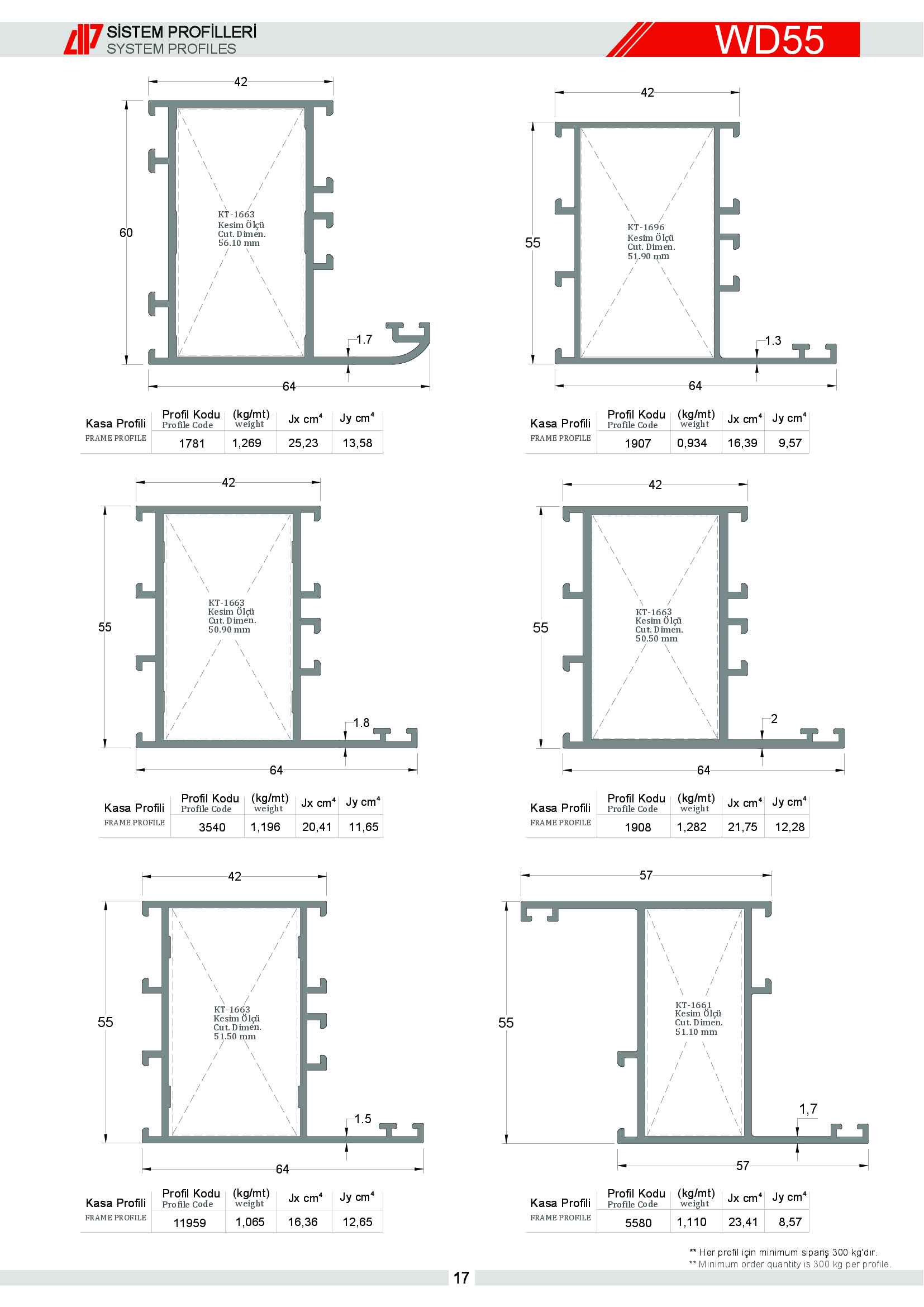 S 55 Yalıtımsız Alüminyum 13